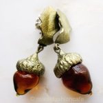 Michaud ピアス カシの木・どんぐり