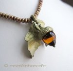 マイケルミショー ネックレス 真珠　どんぐり