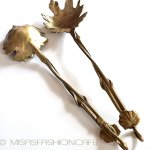 マイケルミショー　葡萄の葉 カトラリー サラダサーバー