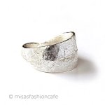 マイケルミショー　指輪 ユーカリ銀葉　リング