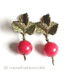 マイケルミショー 赤かぶ　イヤリング