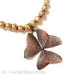 マイケルミショー　真珠 クローバー　ネックレス