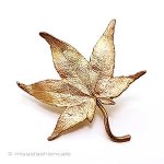 マイケルミショー　再販 もみじ紅葉の葉ブローチ