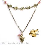 マイケルミショー　セット 真珠と24Kgpクローバー　