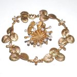 マイケルミショー　セット 睡蓮ブレス＆真珠リング