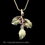 マイケルミショー　セット 天然石ガーネットのヒイラギ