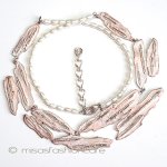 マイケルミショーネックレス 真珠　白樺の木　再販！