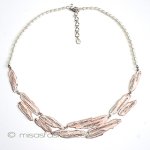 マイケルミショーネックレス 真珠　白樺の木　再販！