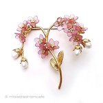 マイケルミショー　新着 真珠　忘れな草の花