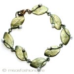 マイケルミショー　真珠 植物　ブレスレット