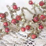 ミショー　珊瑚の果実　再販 ナプキンリング　４個セット