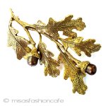 真珠どんぐり　ブローチ マイケルミショー美術館