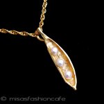 マイケルミショー　Gold 真珠の豆　ネックレス