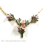 真珠ポピーの花ネックレス