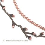 マイケルミショーネックレス 真珠・桜サクラのつぼみ