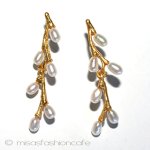 マイケルミショー　ピアス 真珠　ねこやなぎ　