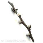 真珠の猫柳ブローチ