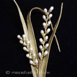 マイケルミショーブローチ 真珠のお米　再販！