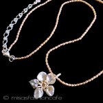 マイケルミショー　真珠 桜の花　ネックレス