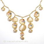 マイケルミショー　シェル 真珠天然石ネックレス