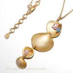 マイケルミショー　貝 真珠天然石ネックレス