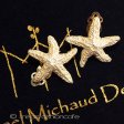 （画像用） マイケル　ミショー　 ヒトデ24Kgpイヤリング