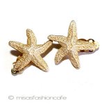 マイケル　ミショー　 ヒトデ24Kgpイヤリング