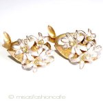 Michaud　オレンジの花 真珠ナプキンリング再販