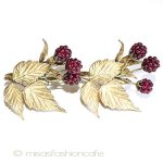 マイケルミショー　ラズベリー 天然石ナプキンリング２セット