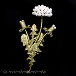 タンポポ　ブローチ 真珠たんぽぽ　再販！