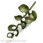 真珠　小枝ブローチ