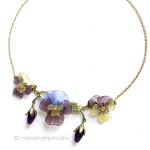 すみれパンジーの蕾とお花