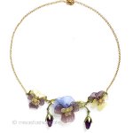 すみれパンジーの蕾とお花