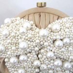 MOYNA モイナ クラッチ パール・リボン