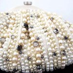 MOYNA モイナ クラッチ パール・クリスタル