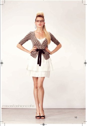 （画像用） Paul & Joe　ガーディガン 　ドット柄＆リボン