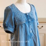 Paul & Joe　ワンピ 　デニム　猫刺繍