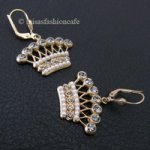 クラウン　ピアス　仏製