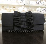 サンティSANTI リボン クラッチ兼ショルダーバッグ