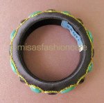 SANTI サンティ　バングル グリーン ジュエル