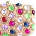 ＳＡＮＴＩサンティ クラッチ Goldｘマルチカラー