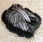 SANTI サンティ クラッチ グレー&BLK （小）