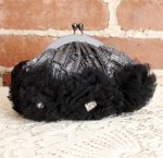 SANTI サンティ クラッチ グレー&BLK （小）