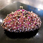 SANTI サンティ クラッチ パープル・ジュエル