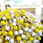 SANTI サンティ クラッチ イエロー・ジュエル