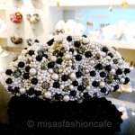 SANTI サンティ クラッチ 豪華パールジュエル