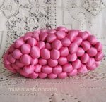 SANTI サンティ クラッチ シルク・ポンポン