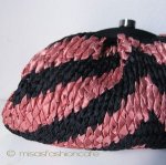 ＳＡＮＴＩサンティ　バッグ シルク編み ボーダー