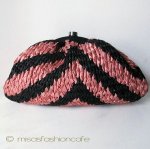 ＳＡＮＴＩサンティ　バッグ シルク編み ボーダー