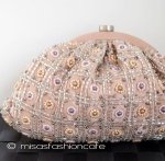 SANTI サンティ クラッチ 　ピンキーオレンジ